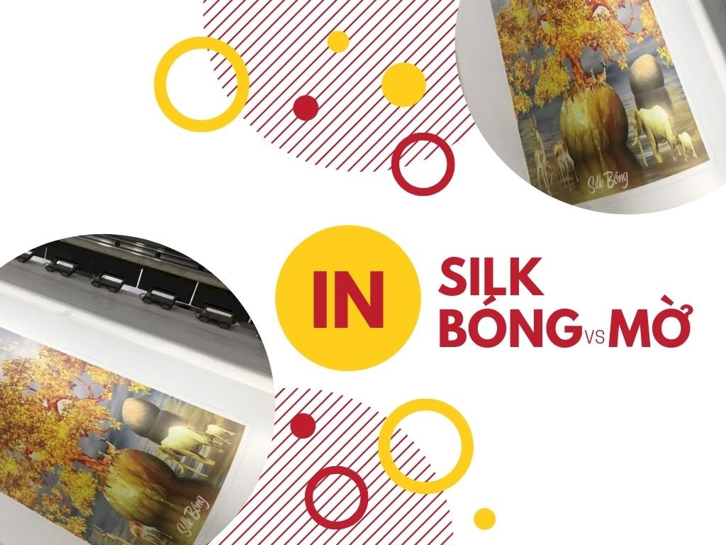 Tranh in silk kỹ thuật số: nên chọn silk mờ hay silk bóng