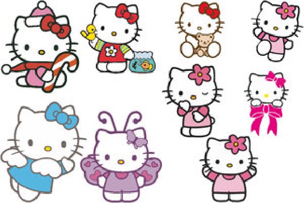 Tranh tô màu Hello Kitty dễ thương đẹp nhất cho bé tập tô