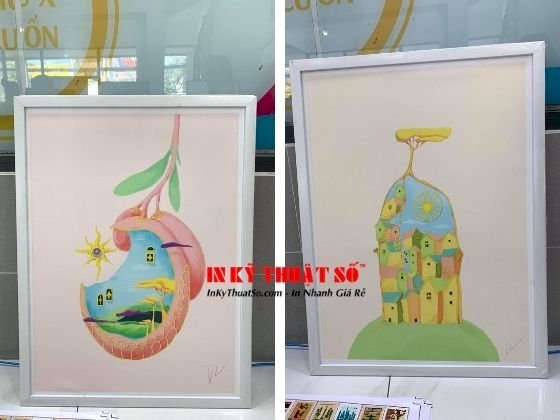 In tranh siêu thực - tranh siêu tưởng - tranh treo tường làm giàu trí tưởng tượng cho trẻ