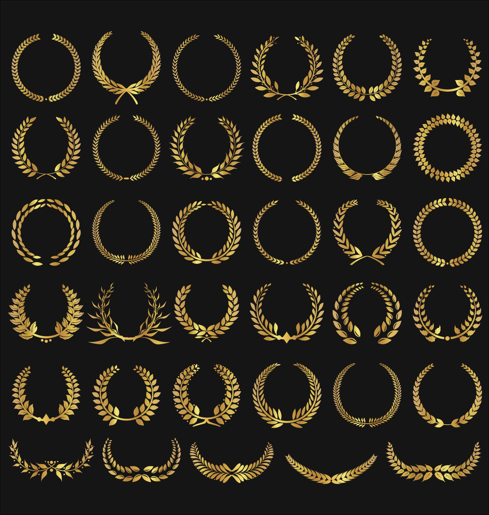 Download free vòng nguyệt quế vector đẹp mới nhất file SVG, AI, JPG, PDF, EPS, PNG