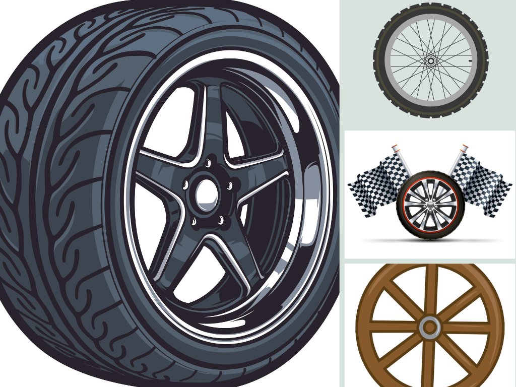 Tải mẫu bánh xe vector, file AI, EPS, SVG, PNG, PSD, JPG/JPEG miễn phí