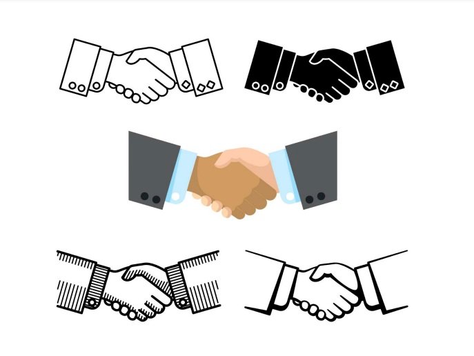 Tải bắt tay vector đẹp file AI, EPS, SVG, PSD, PNG miễn phí