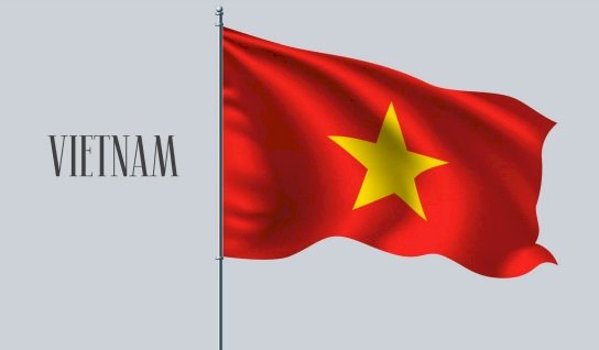 lá cờ Việt Nam vector
