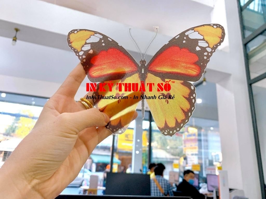 In trên nhựa mỏng - bế hình bướm theo yêu cầu TPHCM - Ảnh: 1