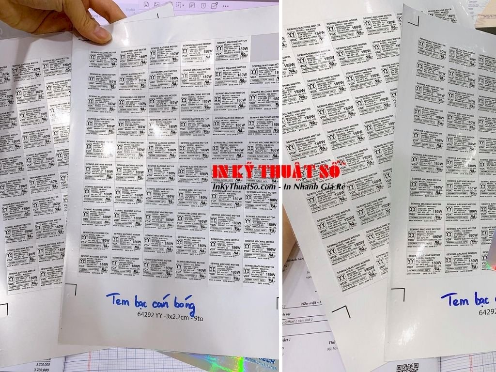 In tem bạc, decal xi bạc, bạc nhũ, bạc thiếc giá rẻ TPHCM