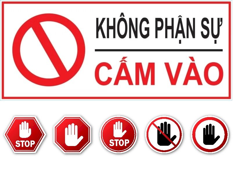 Tải không phận sự miễn vào vector đẹp file CDR, AI, EPS, SVG, PNG miễn phí