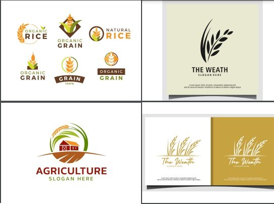 Tải logo cây lúa Vector, AI, EPS, SVG, PNG  miễn phí