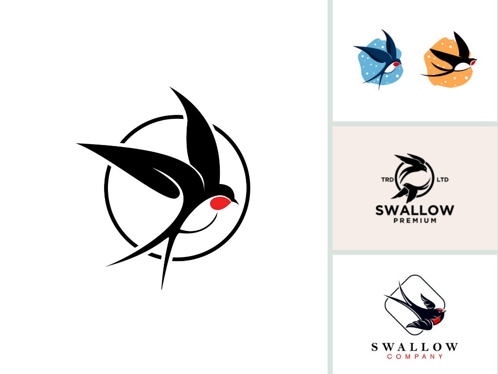 Tải mẫu logo chim yến file vector AI, EPS, JPG, JPEG, SVG, PDF