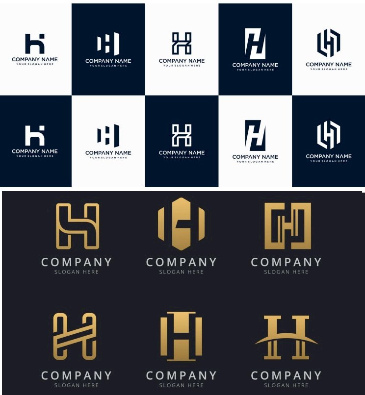 Có những mẫu logo chữ H đẹp nào được sử dụng phổ biến hiện nay?