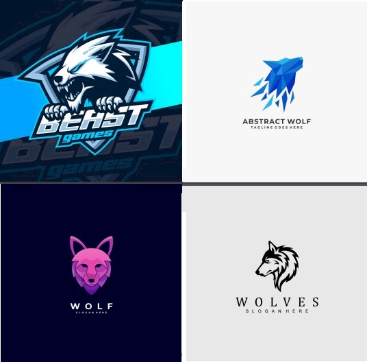 Tải logo con sói đẹp file Vector, AI, EPS, SVG, PNG miễn phí