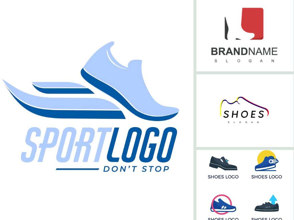 Tải mẫu logo giày file vector AI, EPS, JPEG, JPG, SVG, PDF