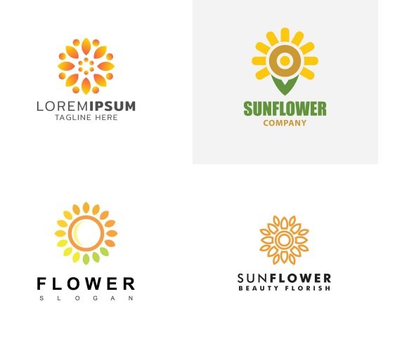 Tải logo hoa hướng dương Vector, AI, EPS, SVG, PNG  miễn phí