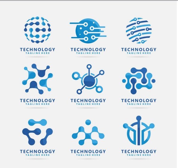 Tải logo màu xanh dương đẹp Vector, AI, EPS, SVG, PNG  miễn phí