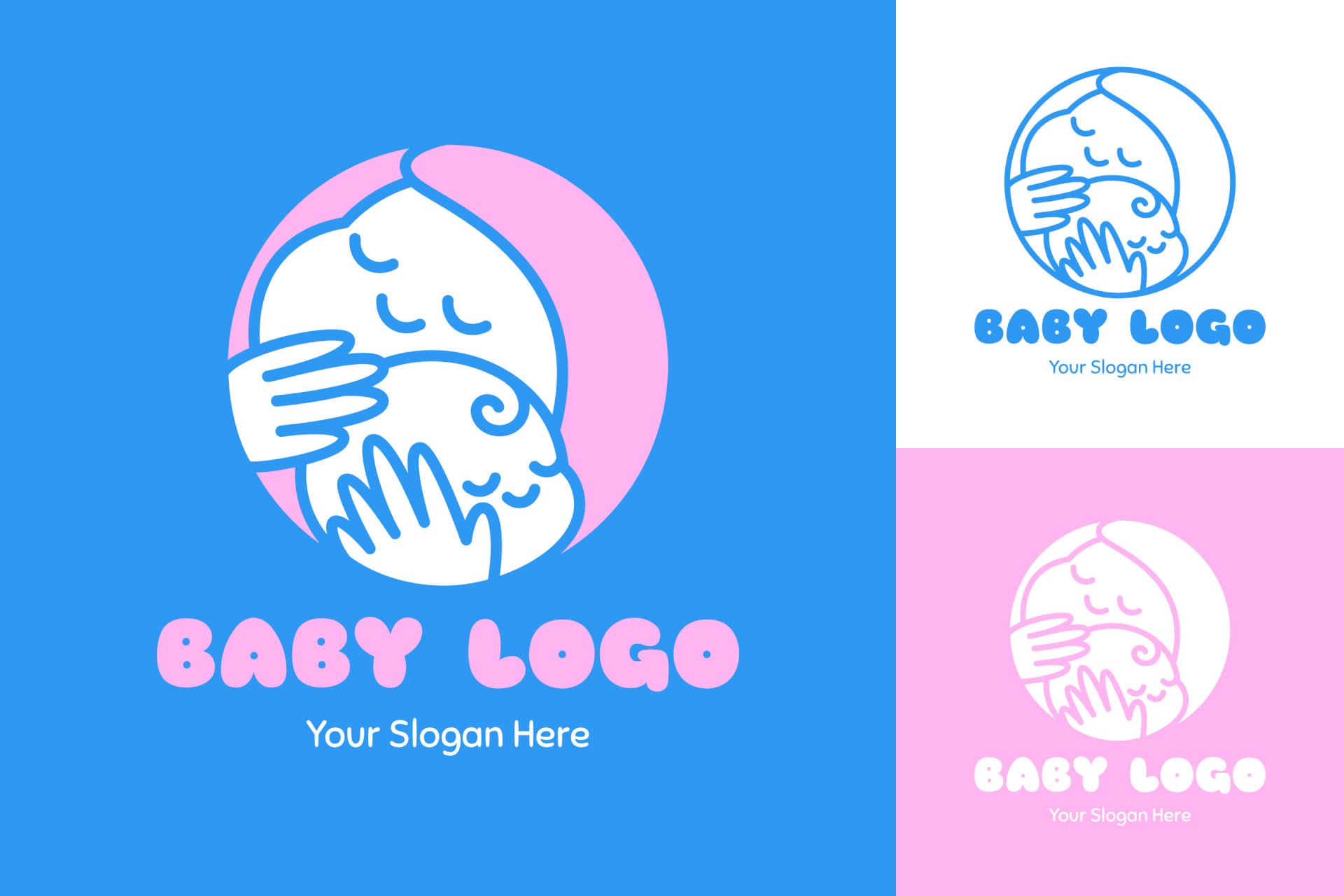 Tải mẫu logo shop mẹ và bé file vector AI, EPS, JPEG, PNG