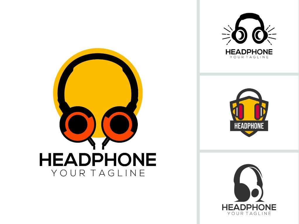 Tải mẫu logo tai nghe file vector AI, EPS, JPEG, JPG, SVG, PDF