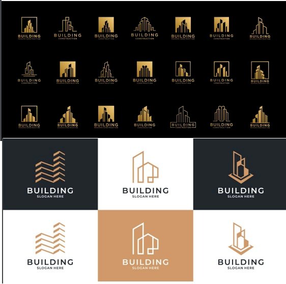 Tải mẫu logo xây dựng đẹp file Vector, AI, EPS, SVG, PNG miễn phí