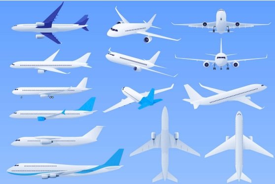 Tải máy bay vector đẹp file AI, EPS, SVG, PNG miễn phí