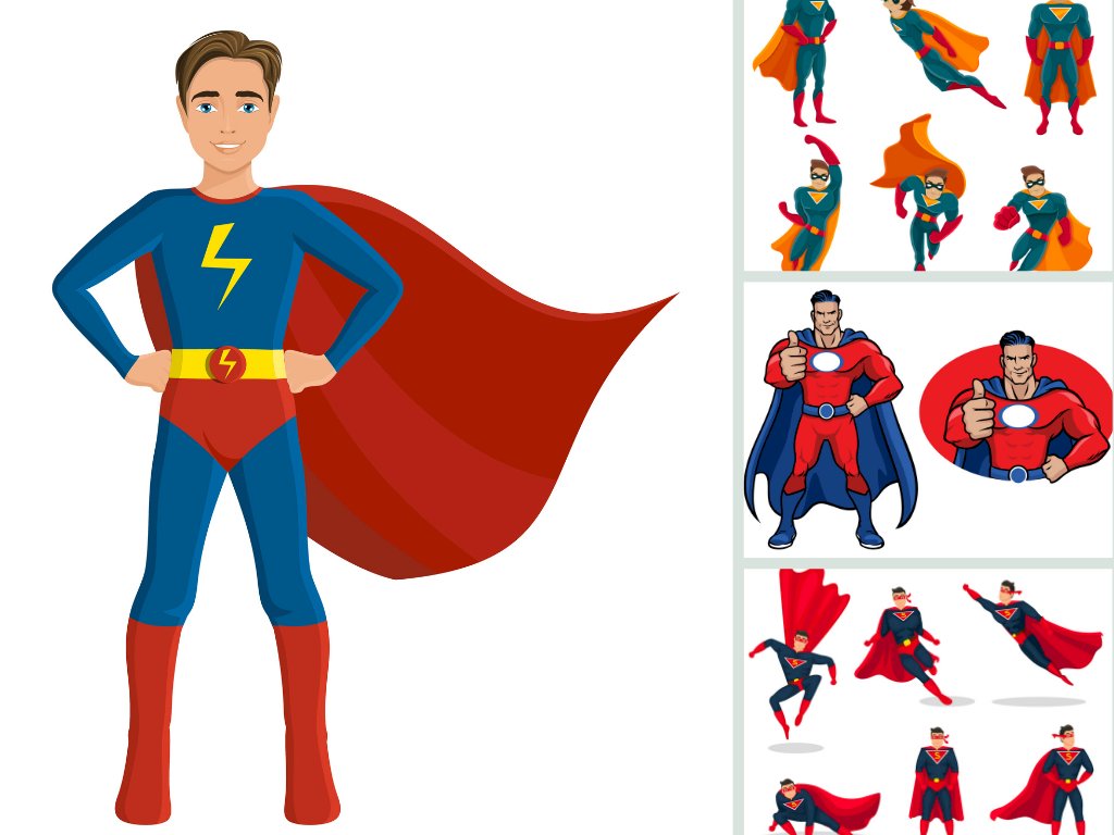 Chibi Siêu Nhân - Bức tranh đẹp và đáng yêu về siêu nhân Superman