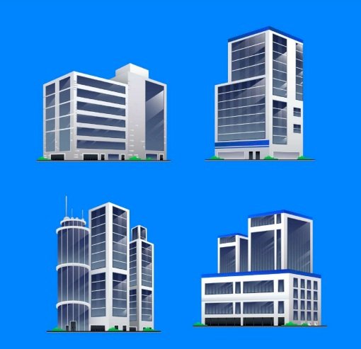 Tải tòa nhà vector đẹp file AI, EPS, SVG, PSD, PNG miễn phí