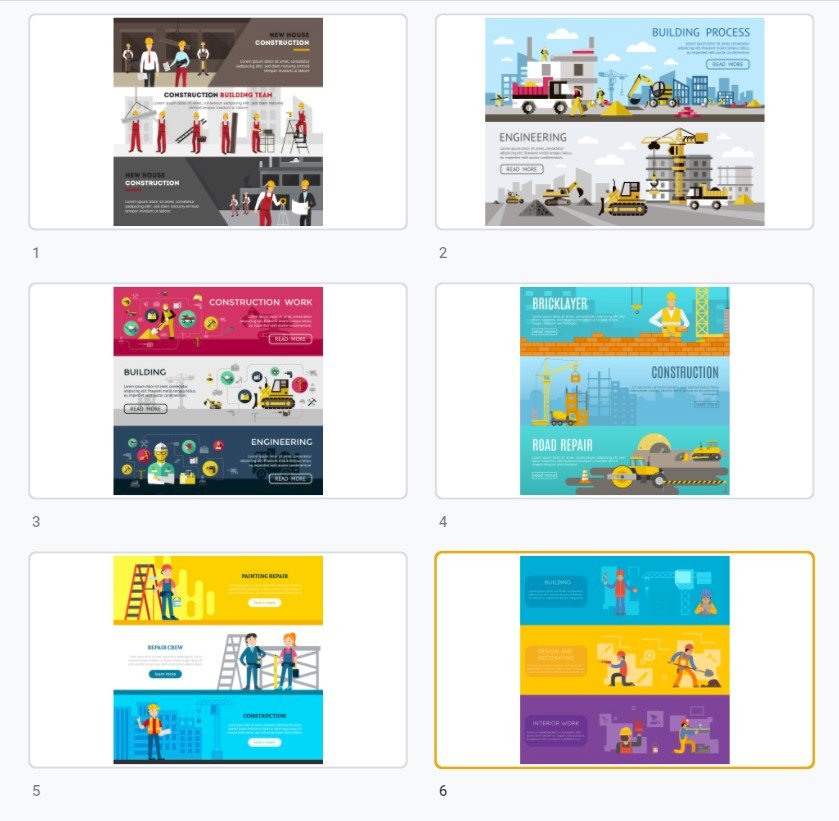 Tải mẫu banner công trình đẹp, chất, độc đáo file vector AI, EPS, PSD