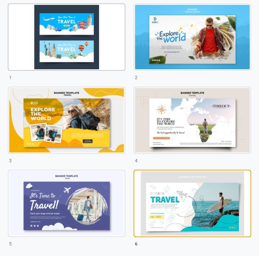 Tải mẫu banner du lịch đẹp, chất, độc đáo file vector AI, EPS, PSD