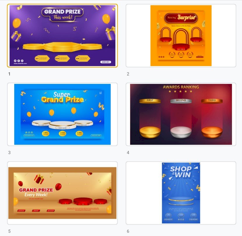 Tải mẫu banner giải thưởng đẹp, chất, độc đáo file vector AI, EPS, PSD