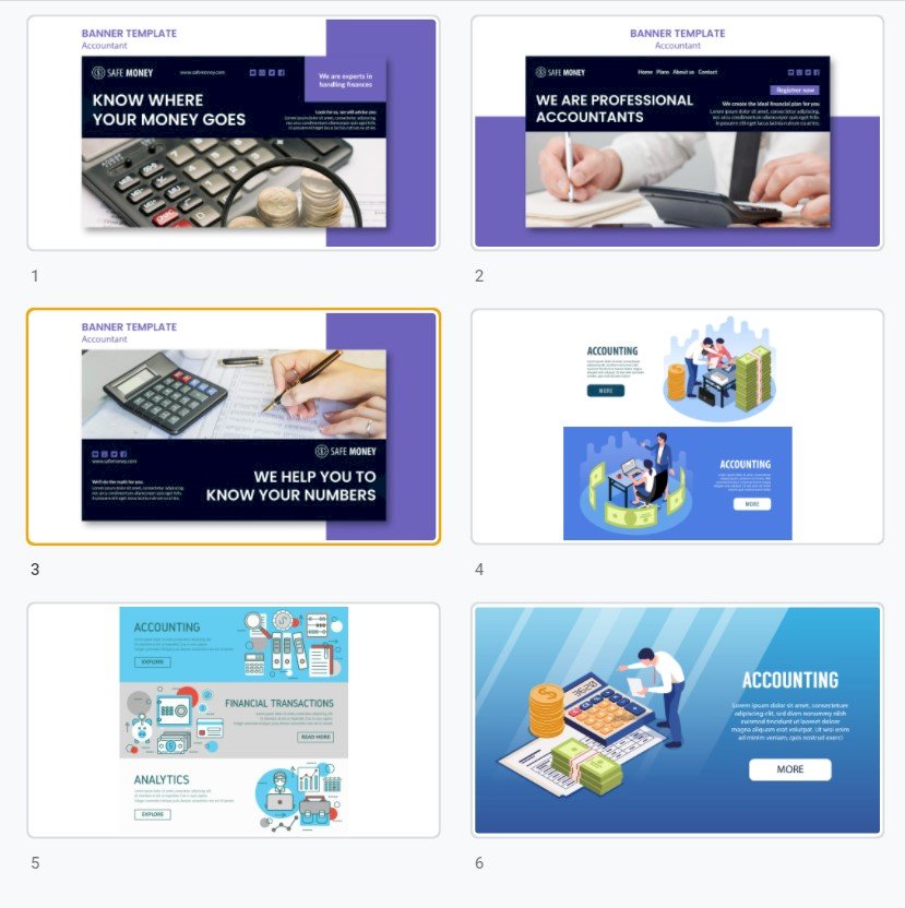 Tải mẫu banner kế toán đẹp, chất, độc đáo file vector AI, EPS, PSD