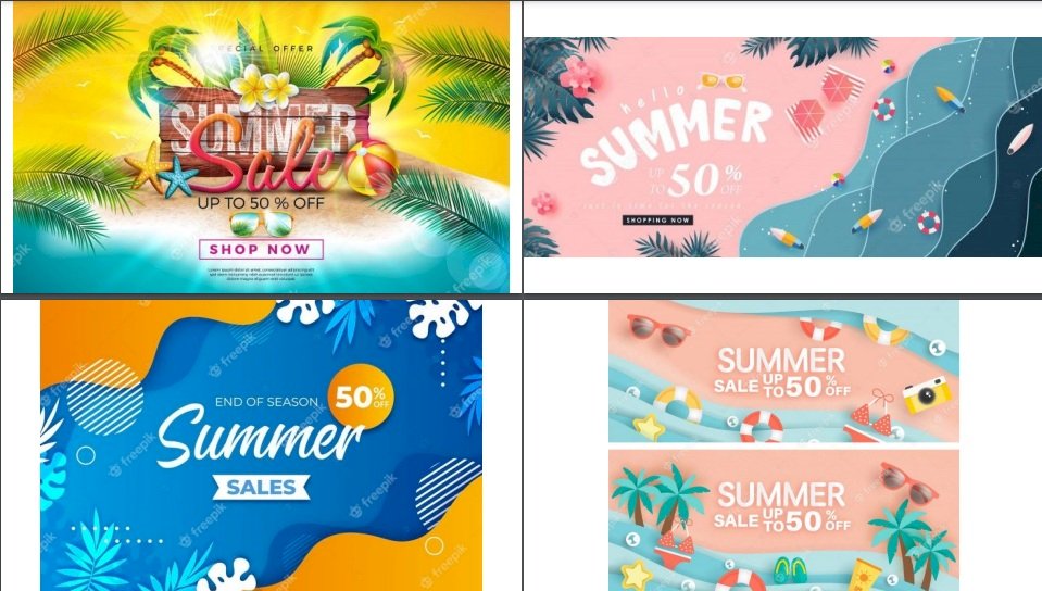 Mẫu banner mùa hè đẹp file Vectors, AI, EPS, PSD tải miễn phí