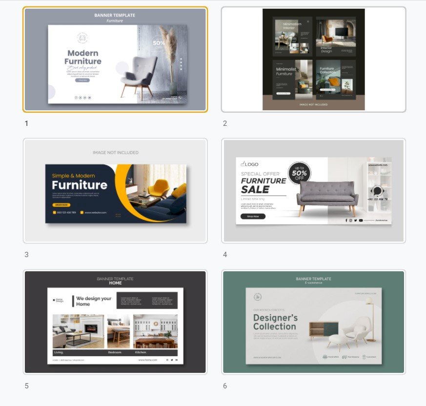 Tải mẫu banner nội thất đẹp, chất, độc đáo file vector AI, EPS, PSD