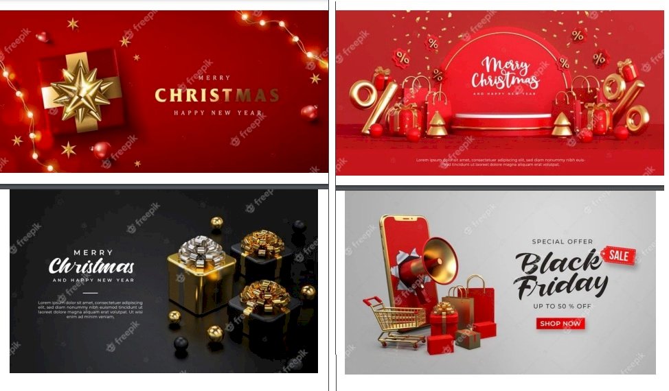 Mẫu banner quà tặng đẹp file Vectors, AI, EPS, PSD tải miễn phí