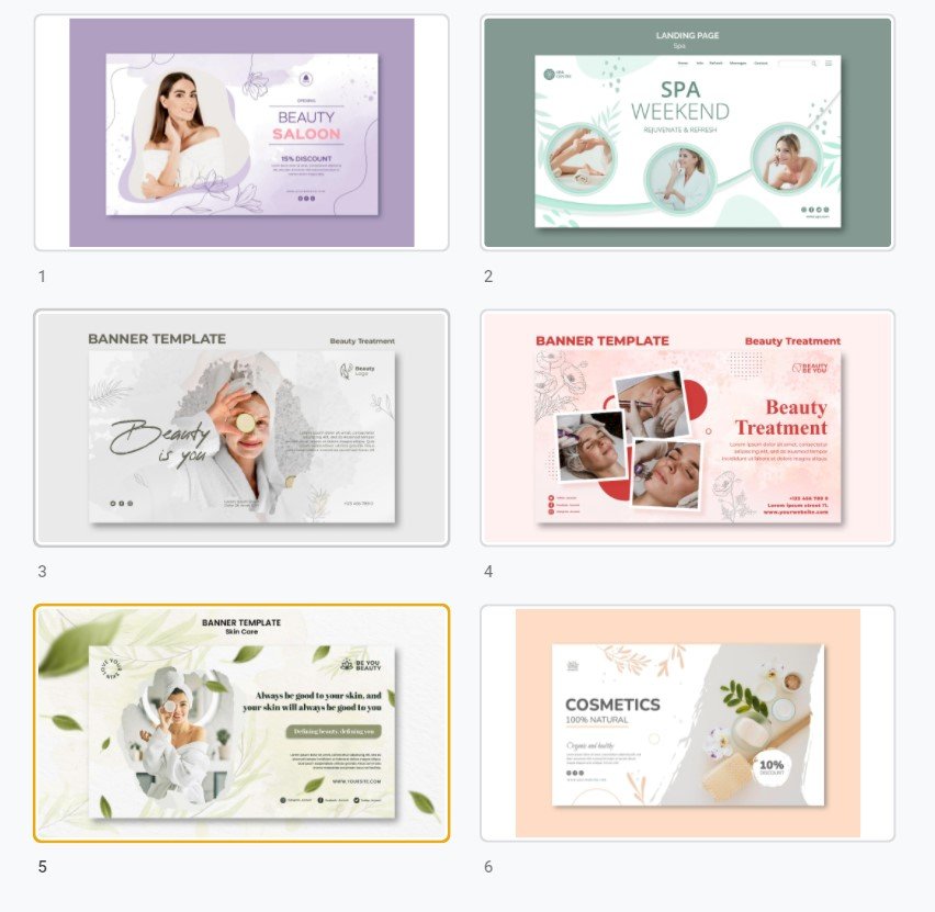 Tải mẫu banner spa đẹp, chất, độc đáo file vector AI, EPS, PSD