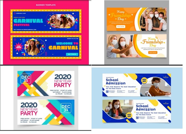 Mẫu banner sự kiện đẹp file Vectors, AI, EPS, PSD tải miễn phí