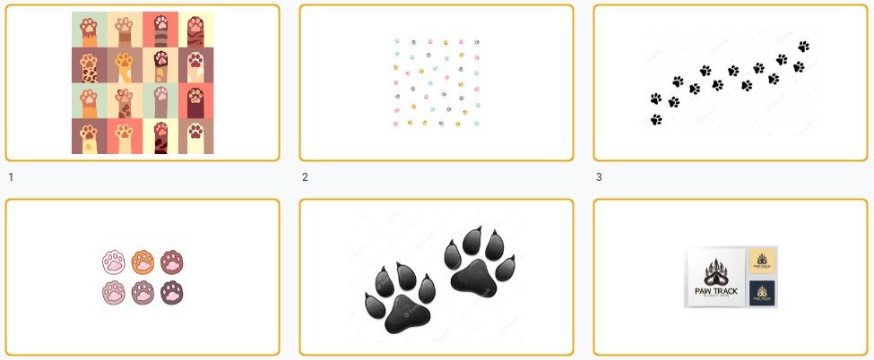 Tải mẫu dấu chân chó vector file AI, EPS, PSD đẹp miễn phí