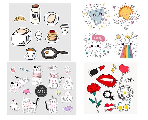 89 Hình Vẽ Sticker Cute Dễ Thương Đơn Giản Và Dễ Vẽ Nhất