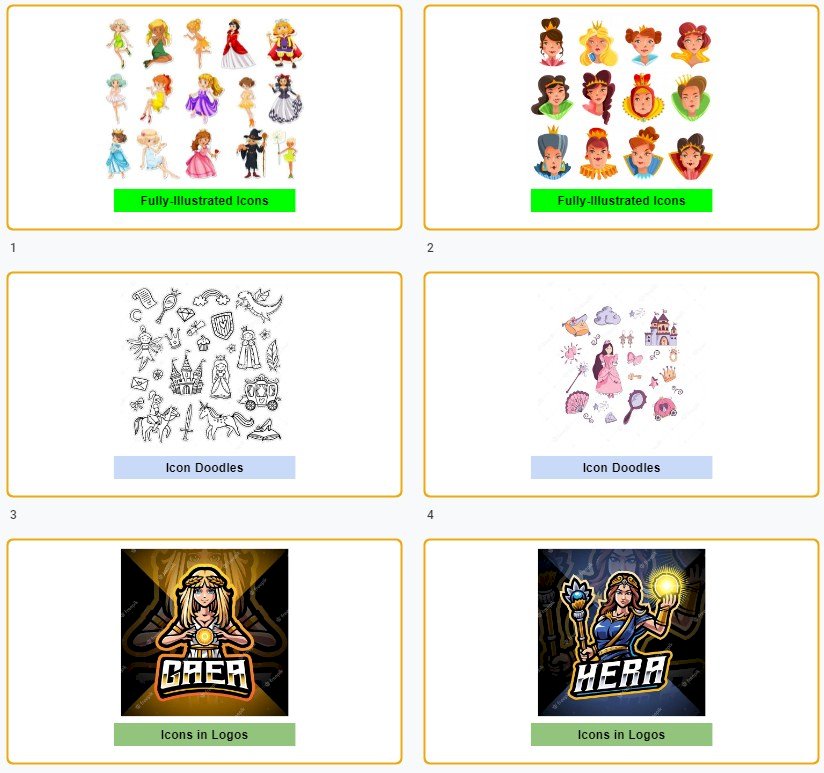 Tải mẫu icon công chúa file AI, EPS, SVG, PNG đẹp miễn phí