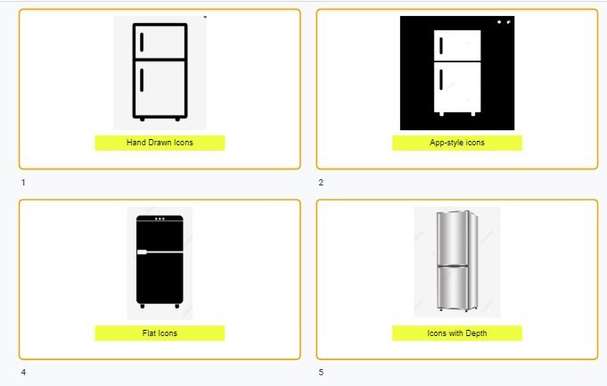 Tải mẫu icon tủ lạnh file vector AI, EPS, SVG, PNG đẹp miễn phí