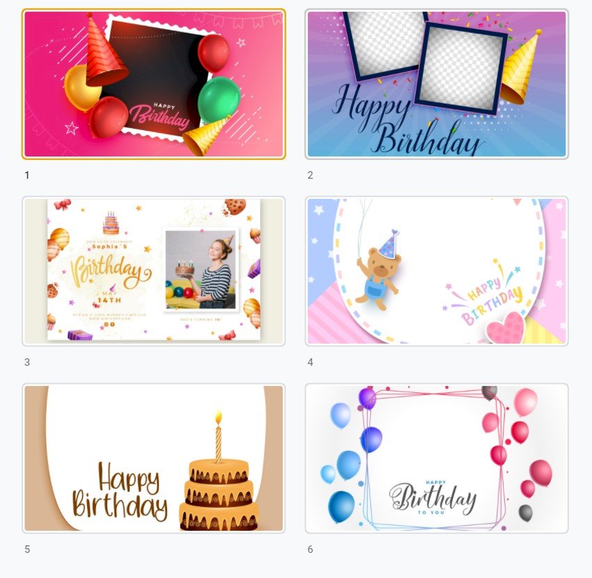 Tải mẫu ghép ảnh sinh nhật dễ thương, chất, ngầu file PNG, PSD, Vector