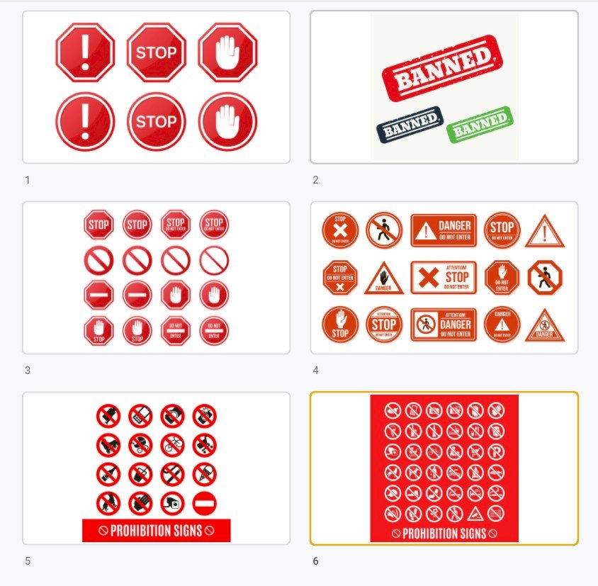 Tải mẫu icon cấm đẹp, chất, độc đáo file vector AI, EPS, PSD