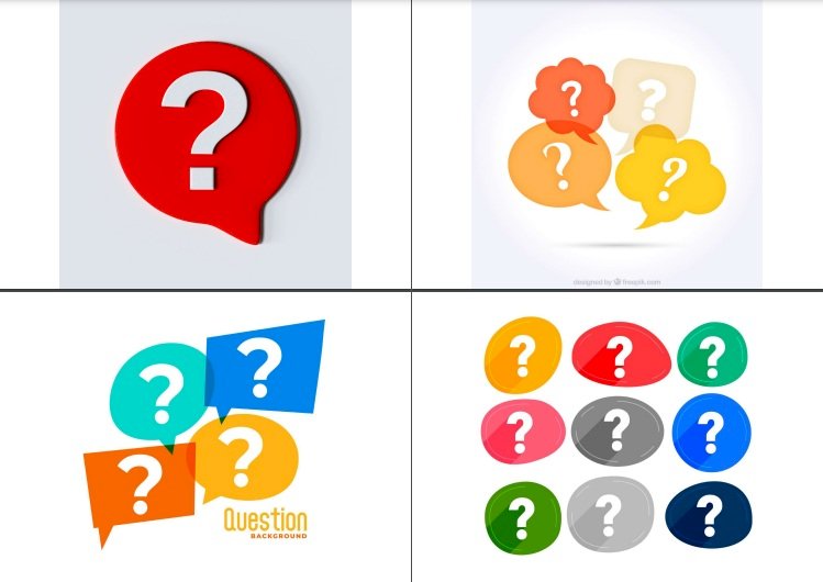 Mẫu icon câu hỏi đẹp file Vectors, AI, EPS, PSD tải miễn phí