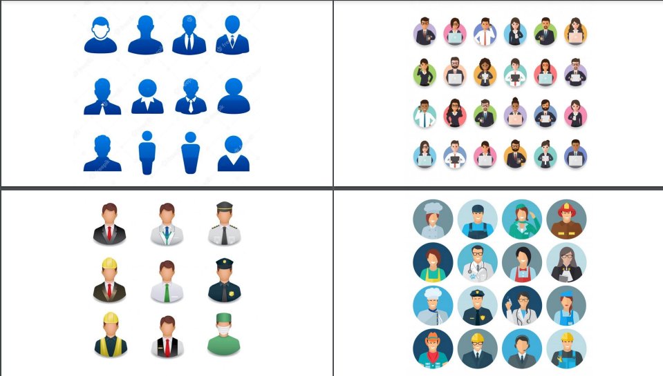 Mẫu icon chức vụ đẹp file Vectors, AI, EPS, PSD tải miễn phí