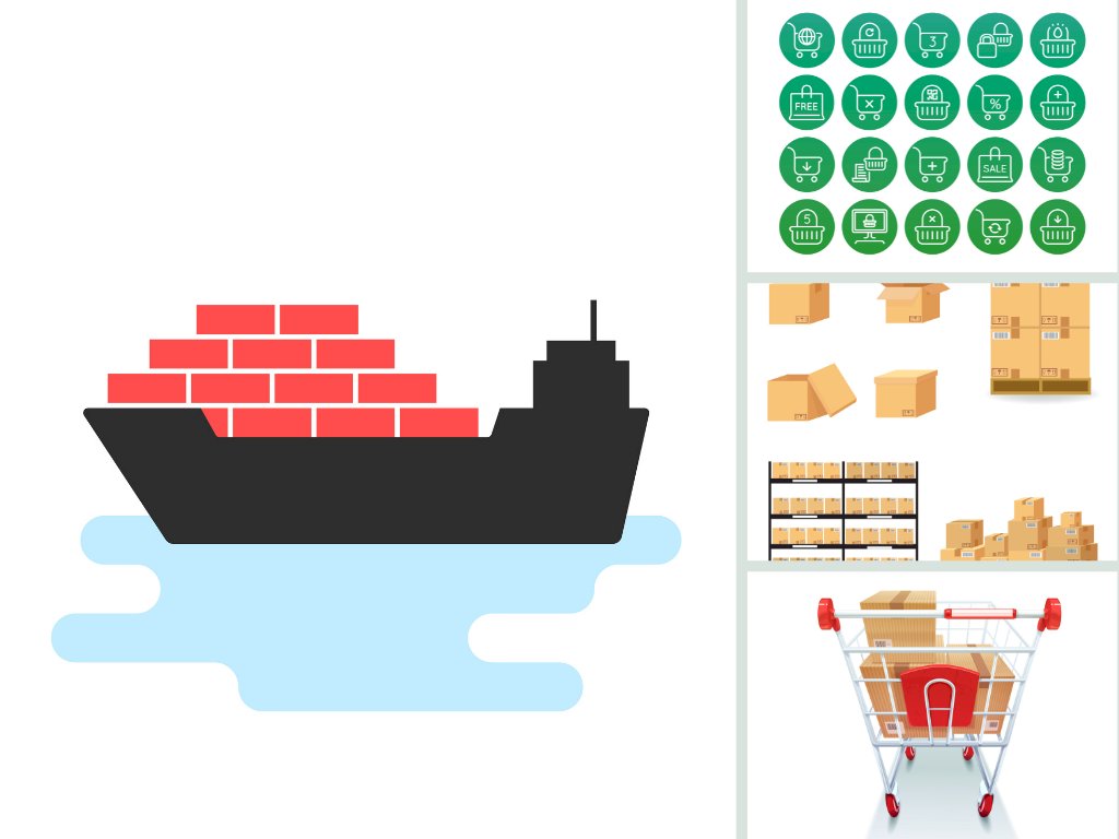 Mẫu hàng hóa icon file vector AI, EPS, PSD