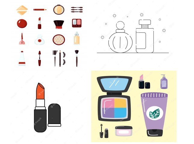 Mẫu icon mỹ phẩm đẹp vector AI, EPS, PSD