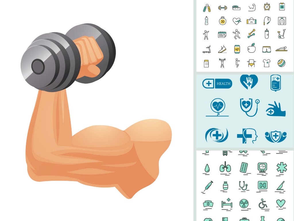 Biểu tượng sức khỏe icon trong ứng dụng và ý nghĩa của chúng