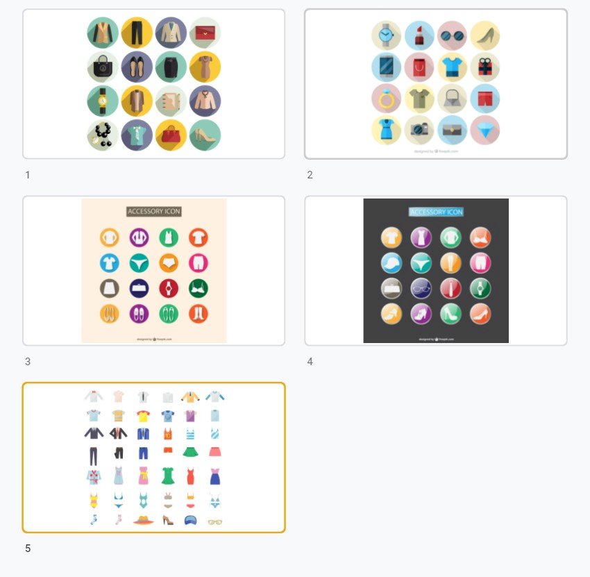 Tải mẫu icon thời trang đẹp, chất, độc đáo file vector AI, EPS, PSD