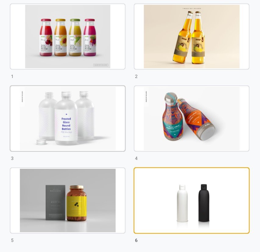 Tải mẫu mockup chai lọ đẹp, chất, sang trọng file vector AI, EPS, PSD