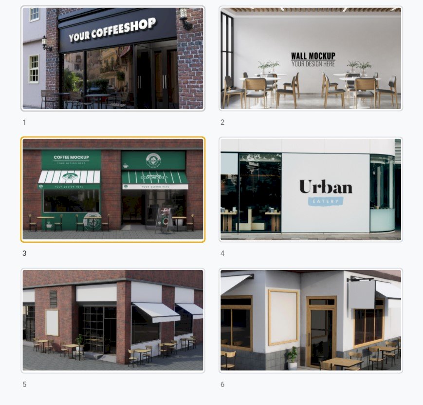 Tải mẫu mockup cửa hàng đẹp, chất, sang trọng file vector AI, EPS, PSD