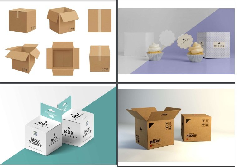 Mẫu mockup hộp đẹp file Vectors, AI, EPS, PSD tải miễn phí