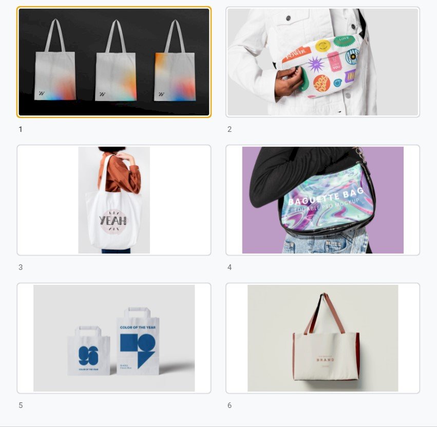 Tải mẫu mockup túi đẹp, chất, sang trọng file vector AI, EPS, PSD