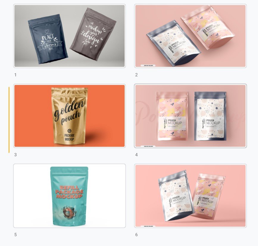 Tải mẫu mockup túi zip đẹp, chất, sang trọng file vector AI, EPS, PSD