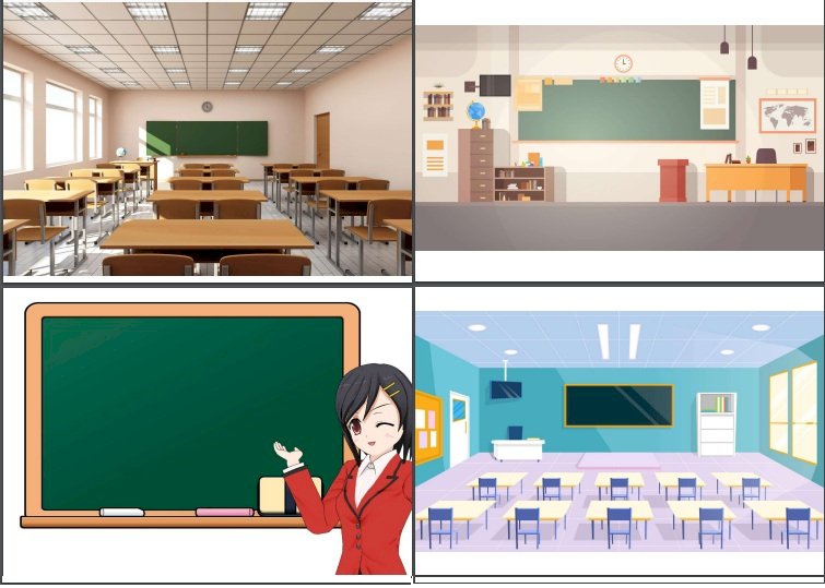 Chia sẻ bộ phông nền học online classroom background cho giáo viên  học  sinh  Thái Triển